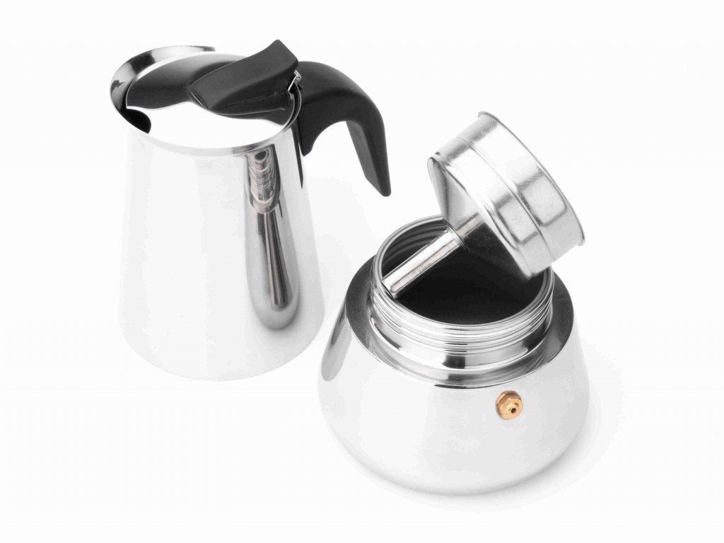 Espresso-percolator TREVI 400 ml, glanzend staal, Leopold Vienna