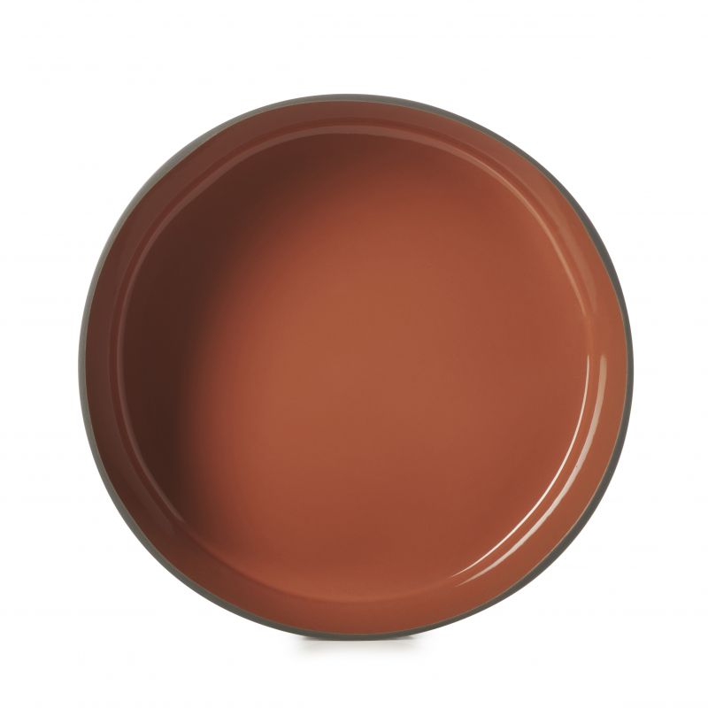Slaschaal CARACTERE 25 cm, baksteenkleurig, REVOL