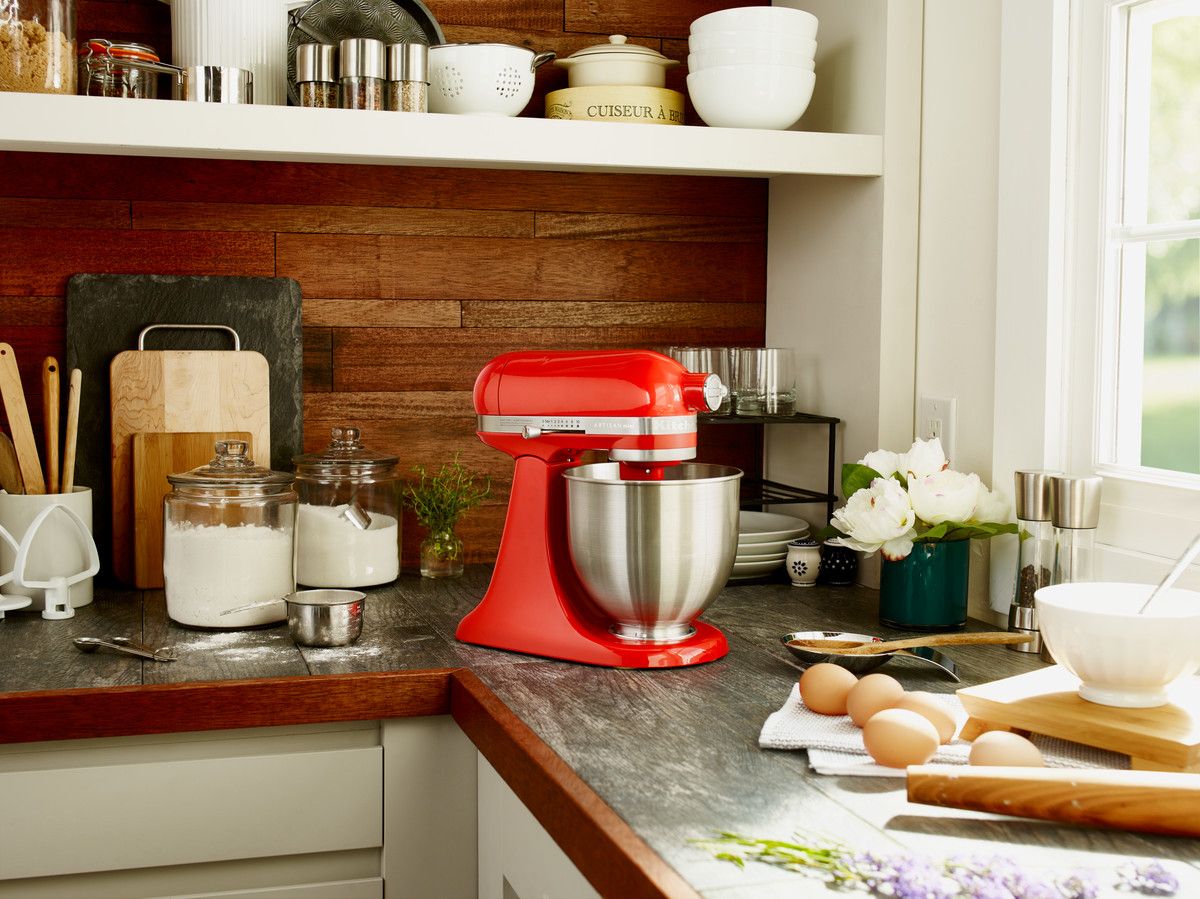 Keukenmachine ARTISAN MINI 5KSM3311XECA 3,3 l, rood metallic, KitchenAid