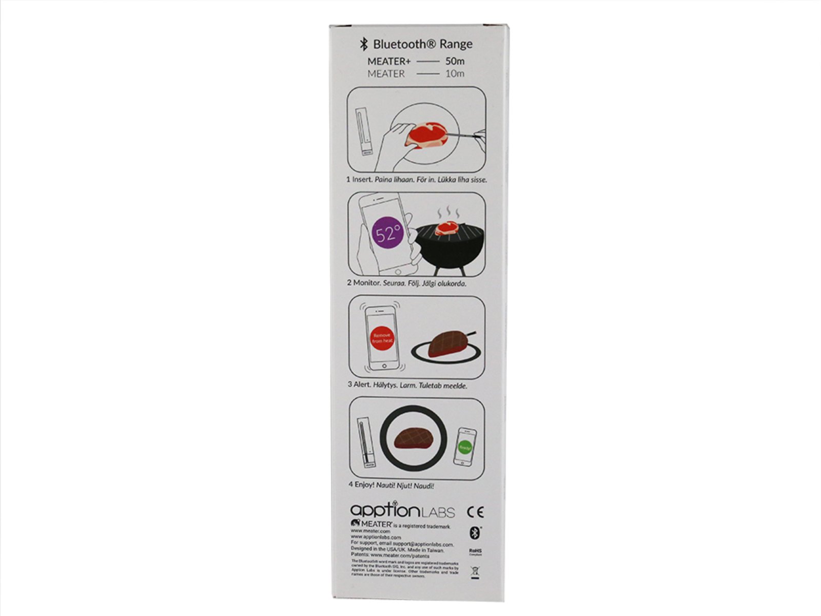 Barbecue-thermometer MEATER, draadloos, slim, Meater