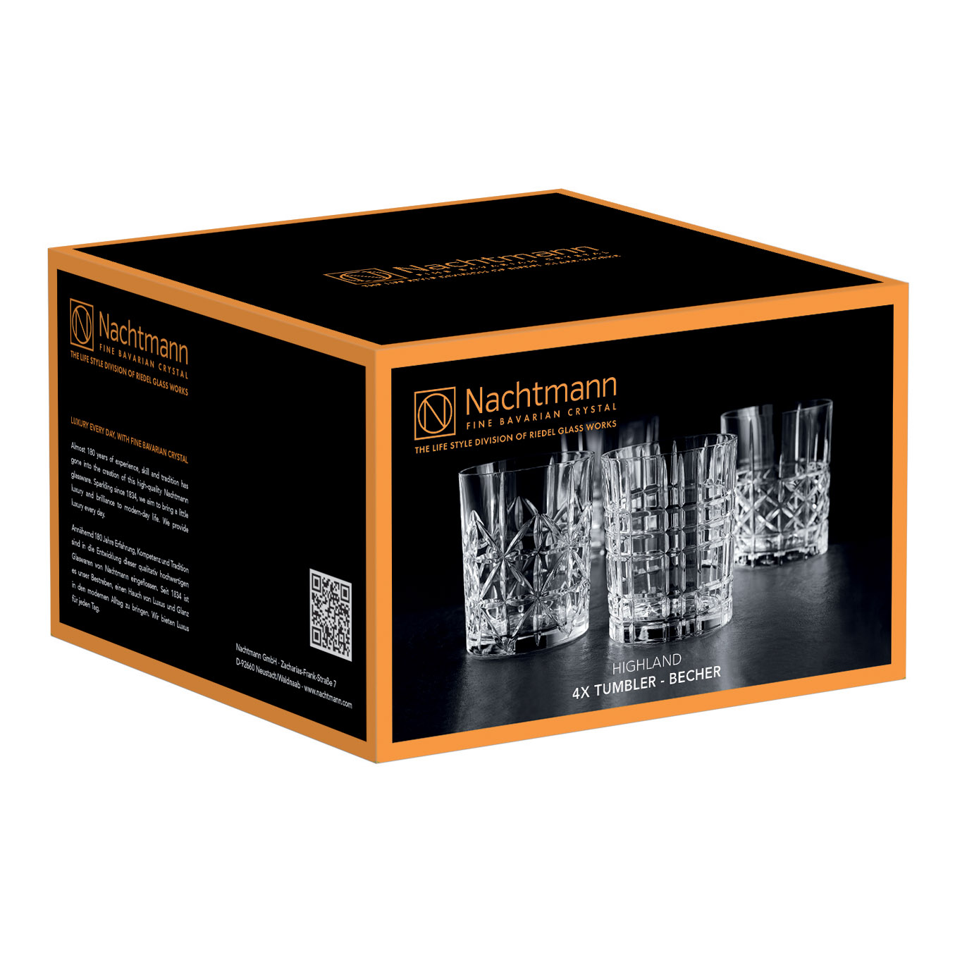 Drinkglas HIGHLAND, set van 4 stuks, 345 ml, Nachtmann