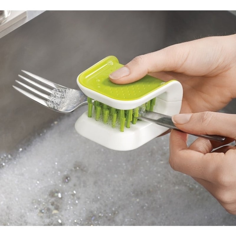Afwasborstel voor messen en bestek BLADEBRUSH groen, Joseph Joseph