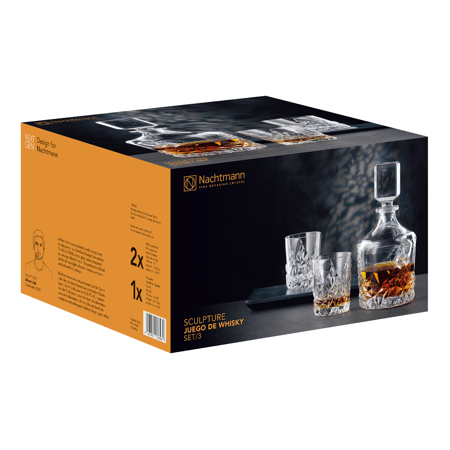 Whiskyset SCULPTURE, 3-delig, Nachtmann