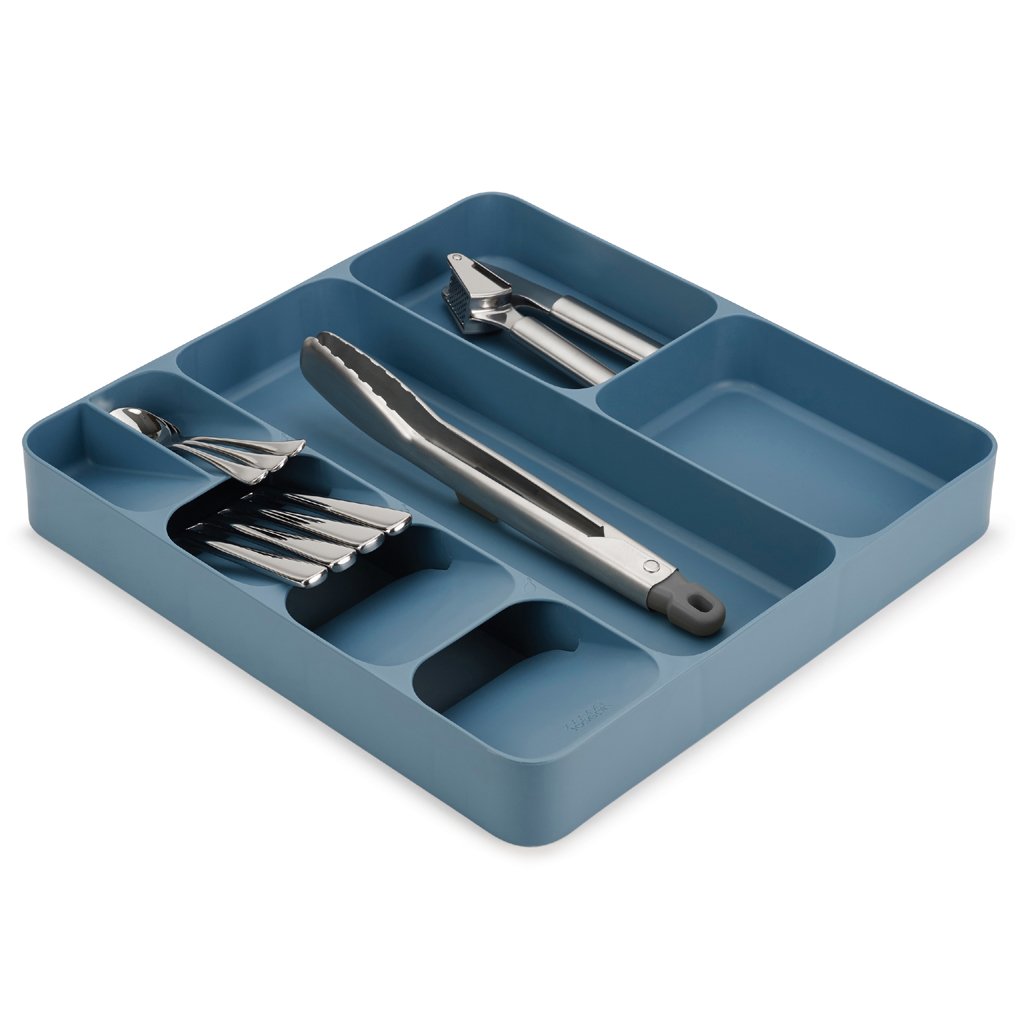 Bestekbak DRAWERSTORE COMPACT, blauw, Joseph Joseph