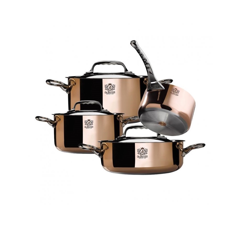 Pan PRIMA MATERA 20 cm, voor inductie, koper, de Buyer