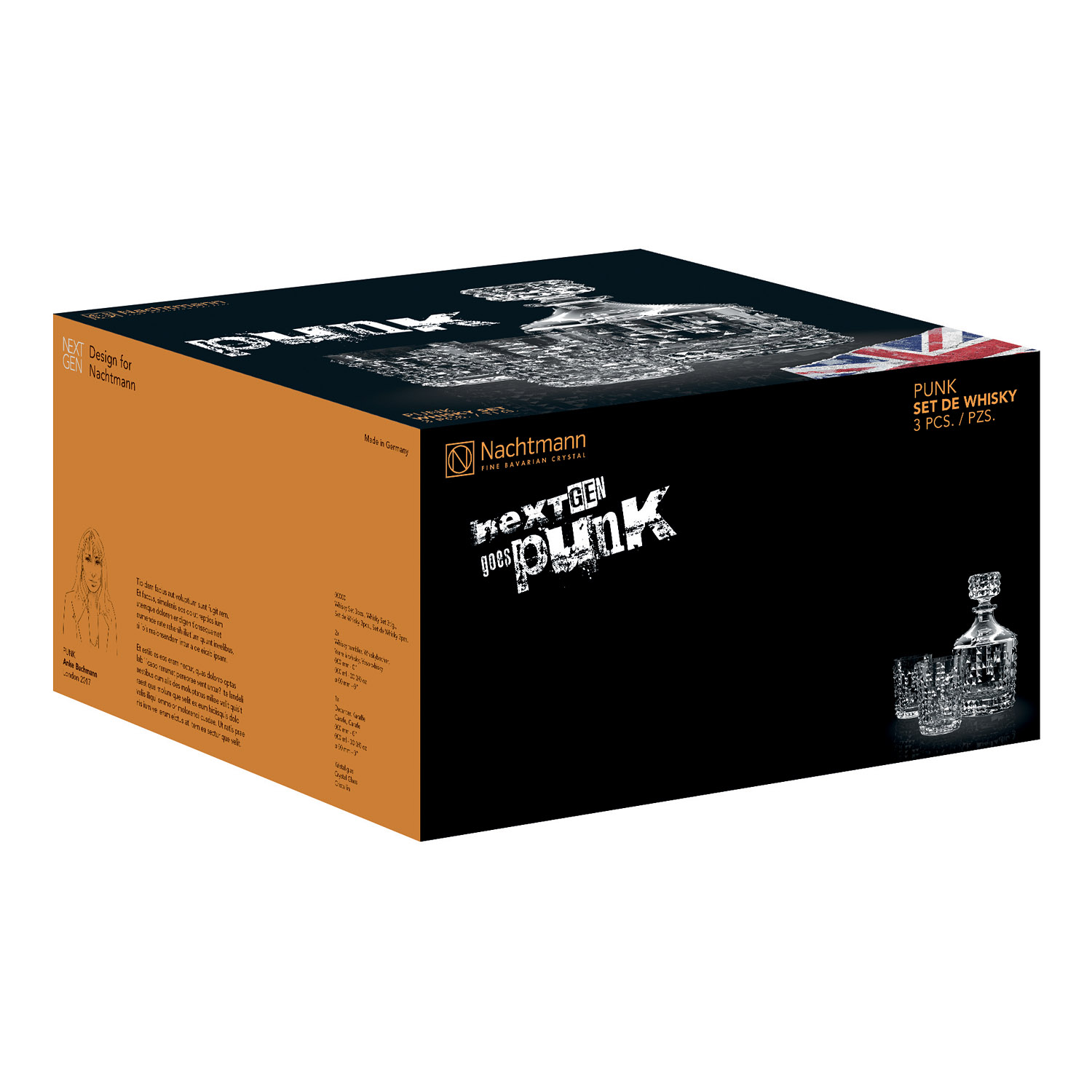 Whiskyset PUNK, 3-delig, Nachtmann