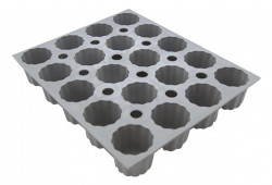 Bakvorm ELASTOMOULE voor 20 mini canelé muffins met een diameter van 3,5 cm, de Buyer