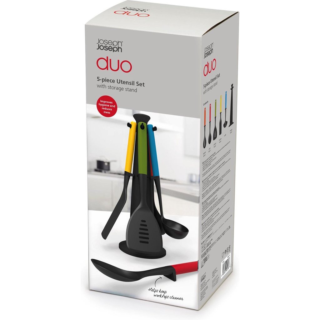Keukengerei (set) DUO, 5-delig, veelkleurig, Joseph Joseph