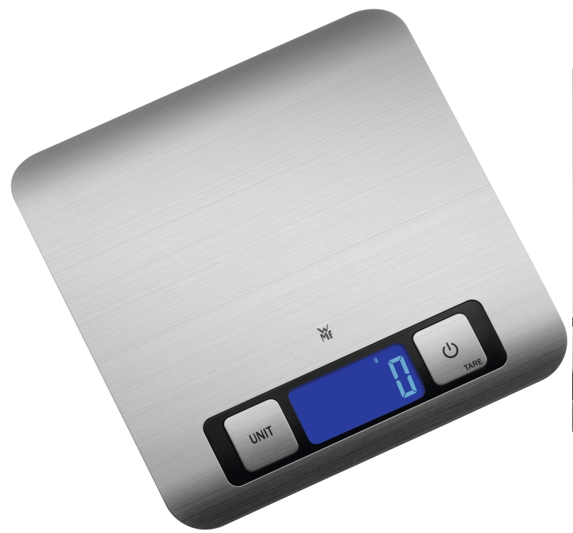 Digitale keukenweegschaal, roestvrij staal, WMF