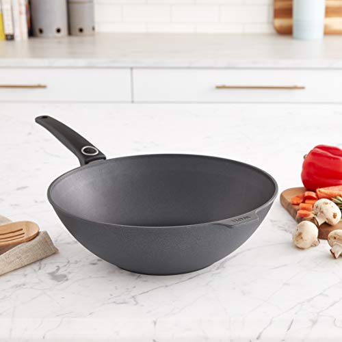 Wok DIAMOND LITE 32 cm, voor inductie, titanium, WOLL