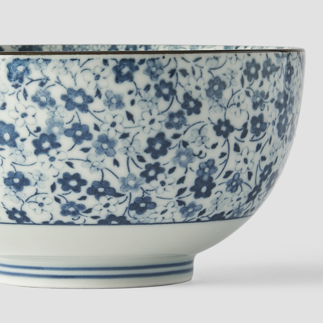 Eetkom BLUE DAISY 13,5 cm, 500 ml, MIJ