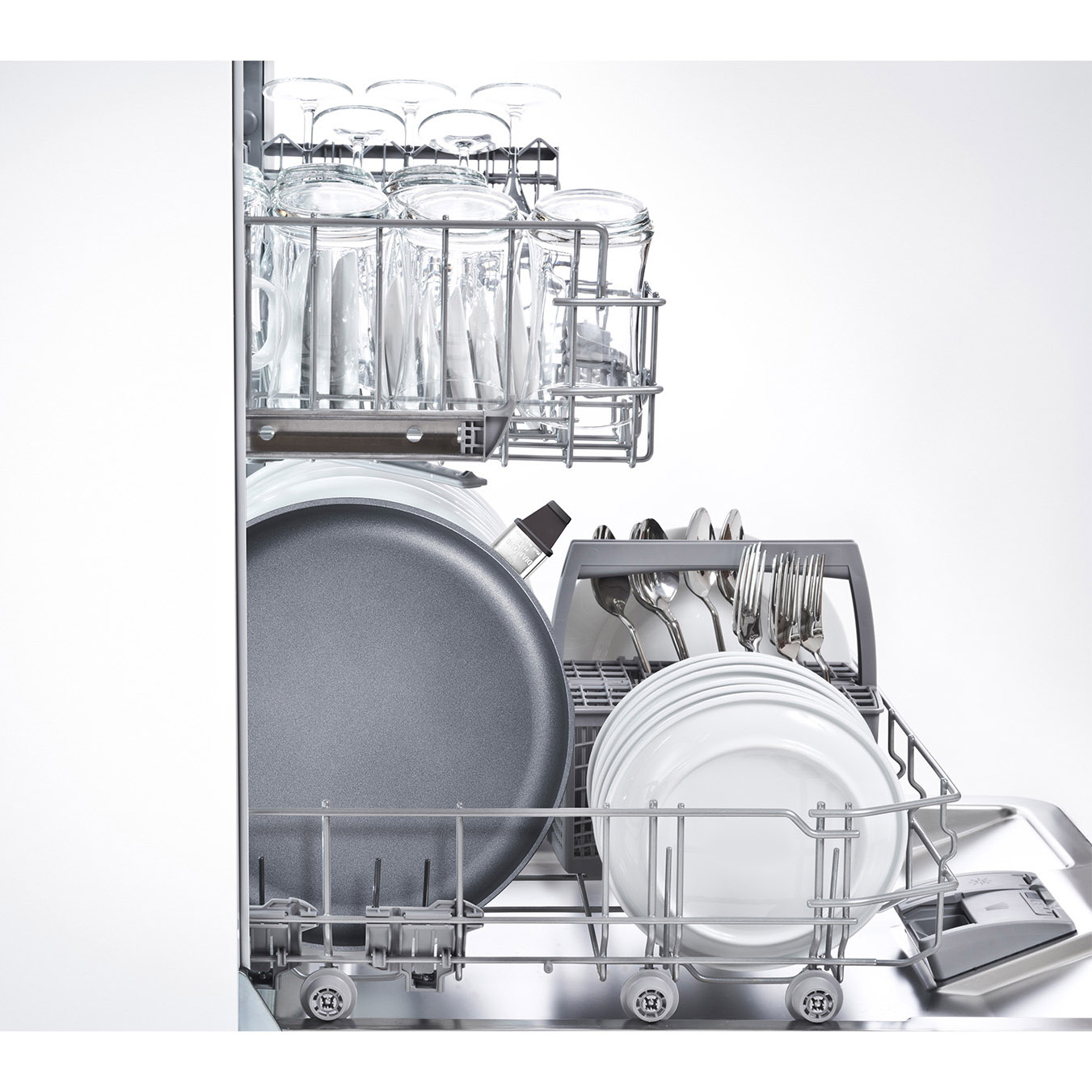 Koekenpan met anti-aanbaklaag DIAMOND LITE 28 cm, afneembare steel, titanium, WOLL