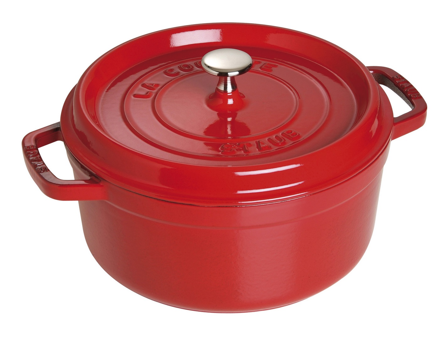 Lage braadpan 20 cm, kersen, gietijzer, Staub