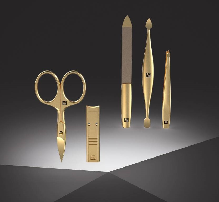 Nagelvijl BT TWINOX GOLD EDITION 13 cm, goudkleurig, Zwilling