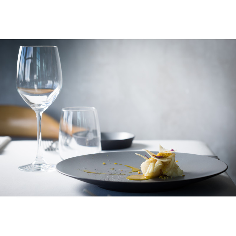Dessertbord EQUINOXE 24 cm, zwart, REVOL
