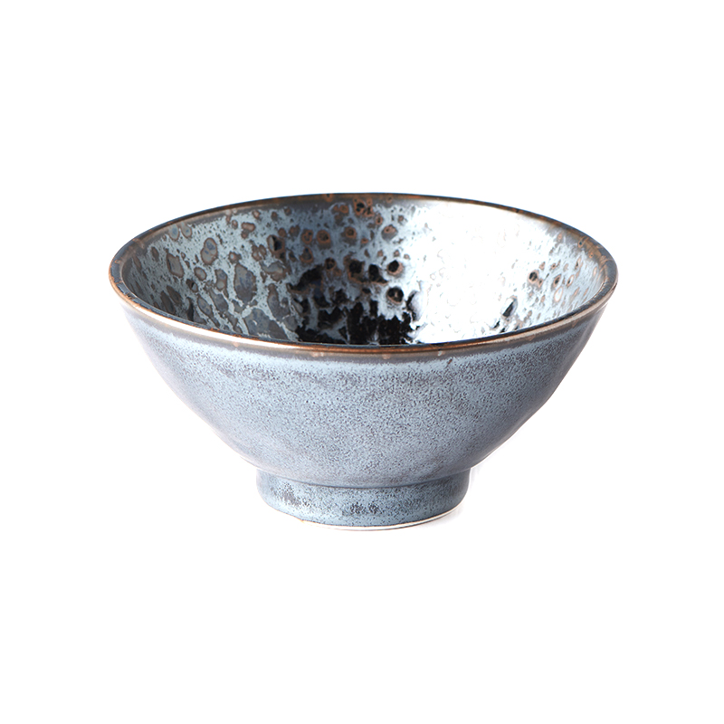 Opdienchaal BLACK PEARL 15 cm, 450 ml, zwart, keramiek, MIJ