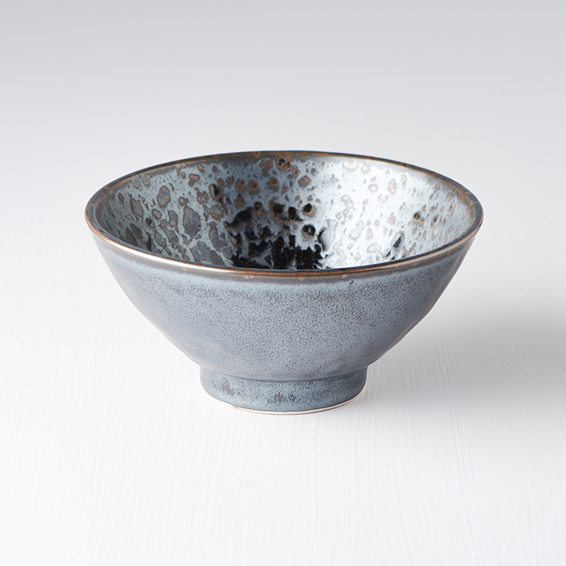 Opdienchaal BLACK PEARL 15 cm, 450 ml, zwart, keramiek, MIJ