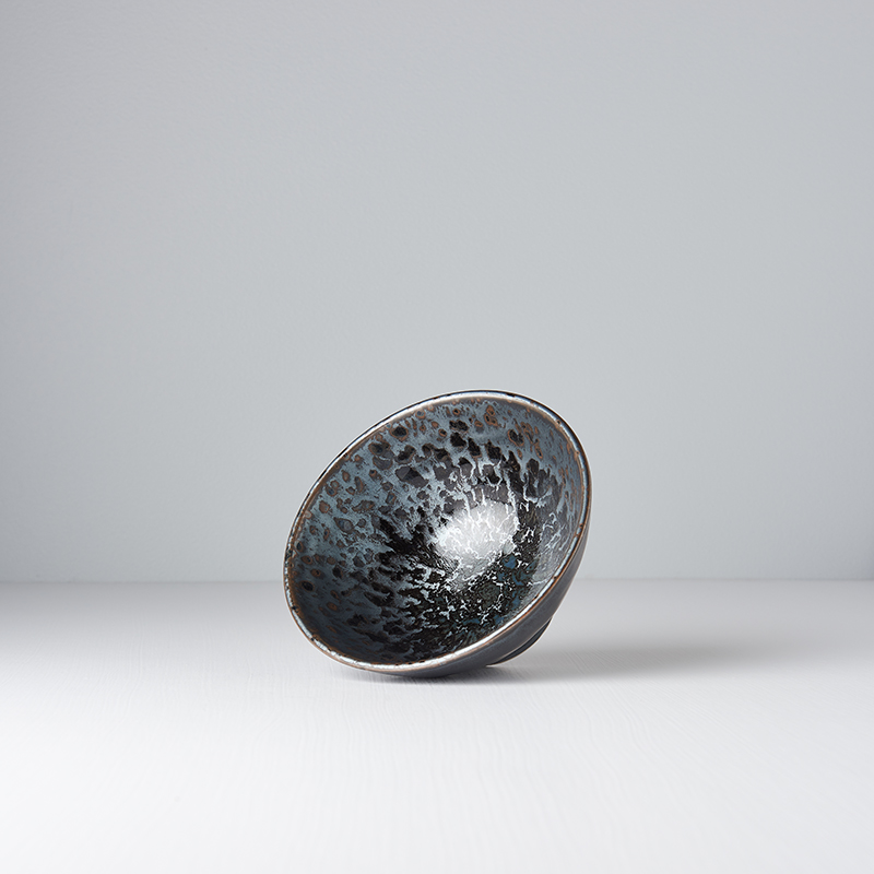 Opdienchaal BLACK PEARL 15 cm, 450 ml, zwart, keramiek, MIJ