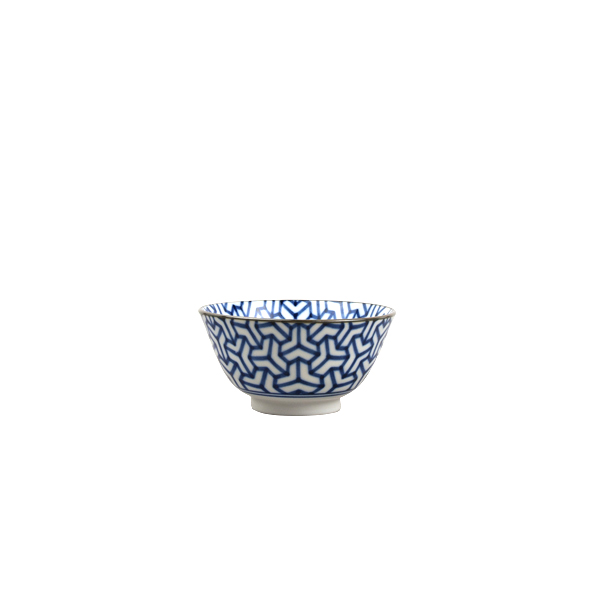 Serveerschaal INDIGO IKAT HERRINGBONE 13 cm, 350 ml, MIJ
