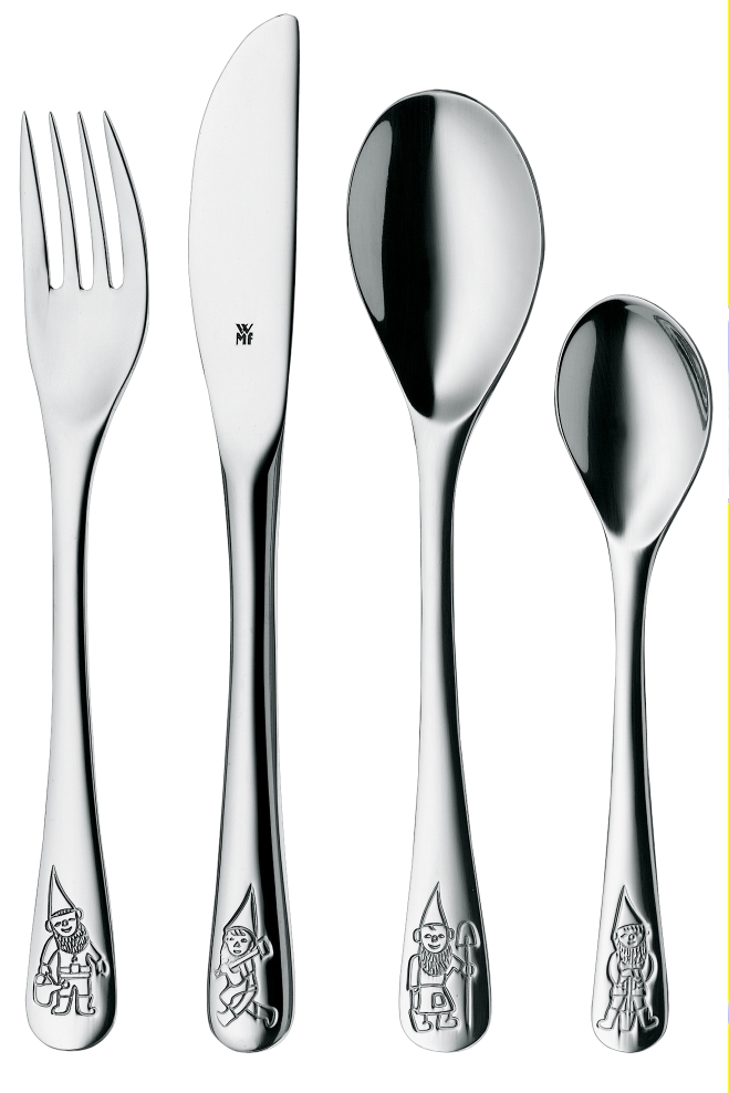 Kinderbestekset, 4-delig, dwergen, WMF