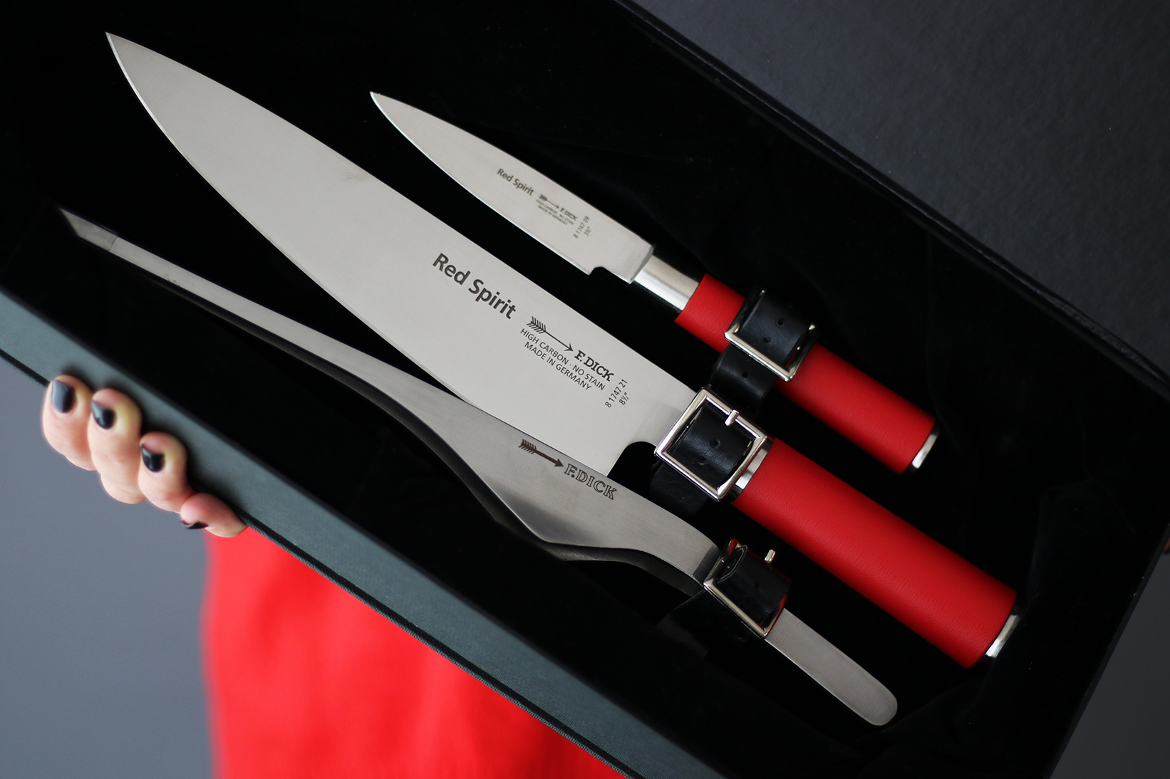 Messenset RED SPIRIT, 3-delig, F.Dick