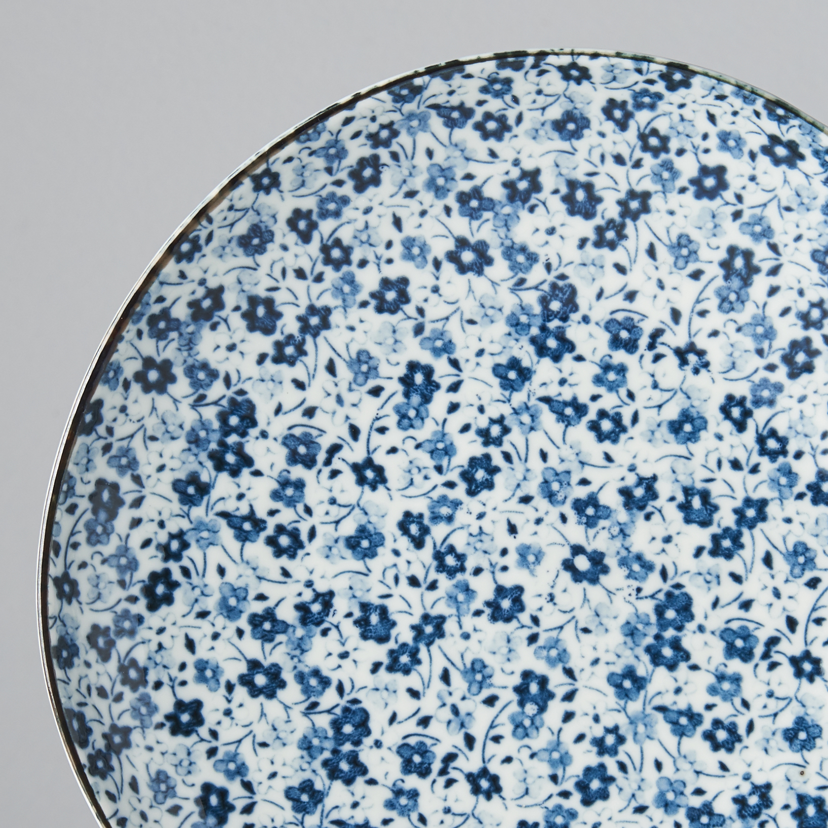 Dessertbord BLUE DAISY 19 cm, MIJ