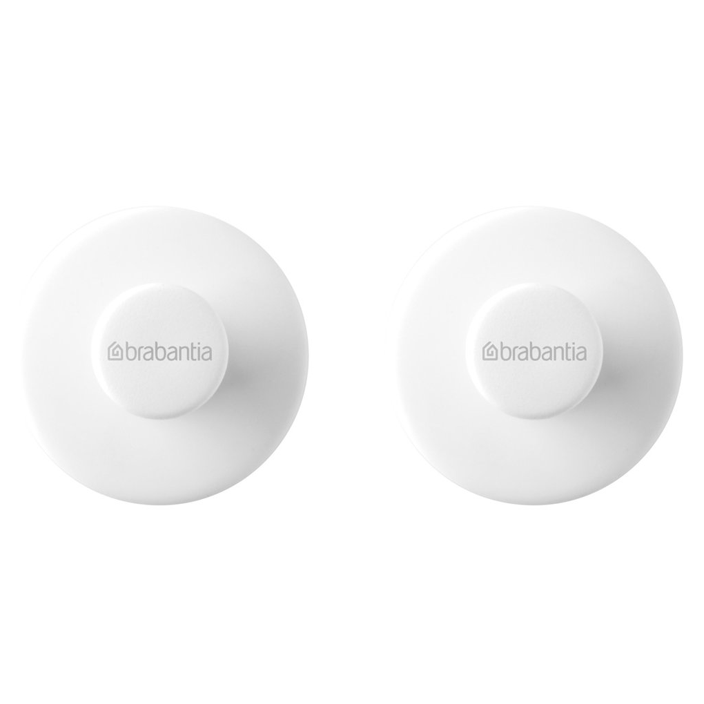 Handdoekhaakje, set van 2 stuks, wit, Brabantia