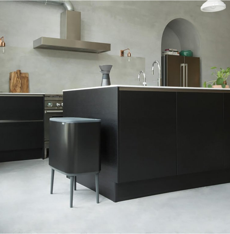 Touch prullenbak BO 36 l, mat zwart, Brabantia