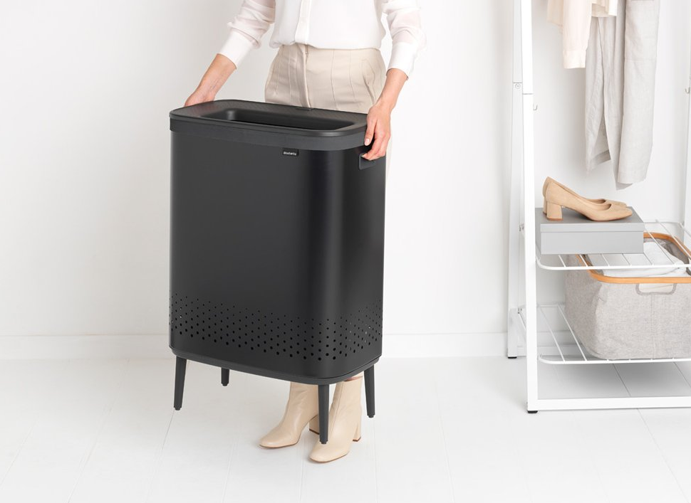 Wasmand BO 2 x 45 l, zwart, Brabantia