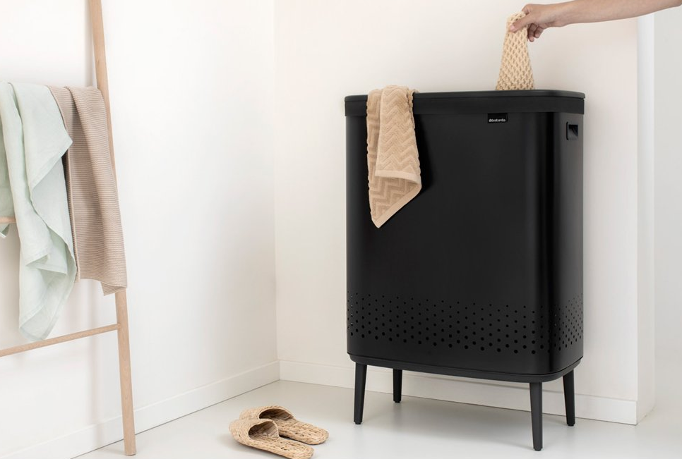 Wasmand BO 2 x 45 l, zwart, Brabantia
