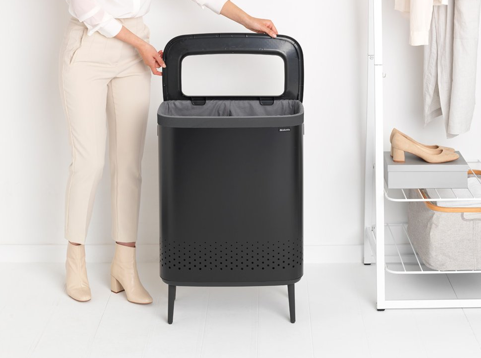 Wasmand BO 2 x 45 l, zwart, Brabantia