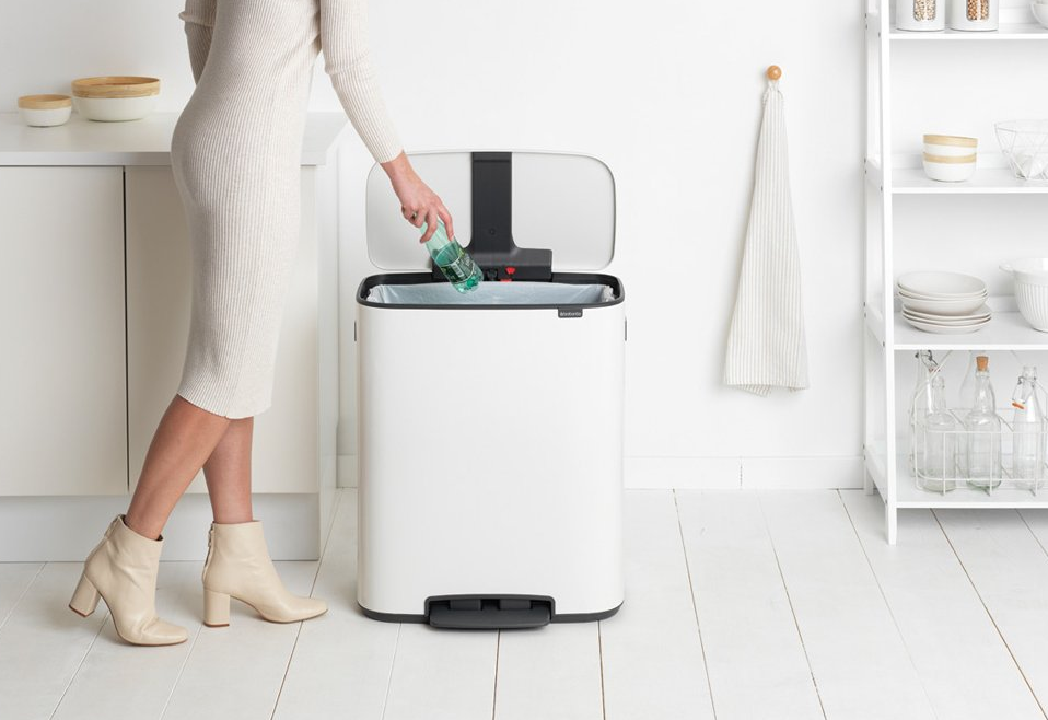 Pedaalemmer BO 60 l, wit, Brabantia