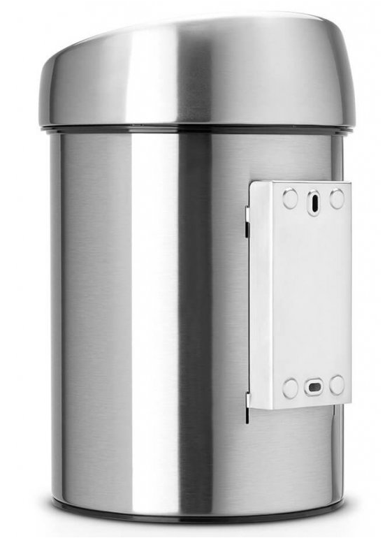 Touch prullenbak TOUCH BIN 3 l, vingerafdrukbestendig, mat staal, Brabantia