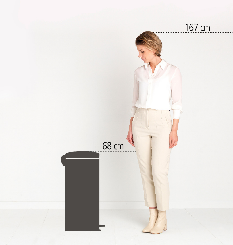 Pedaalemmer NEWICON 30 l, glanzend staal, Brabantia