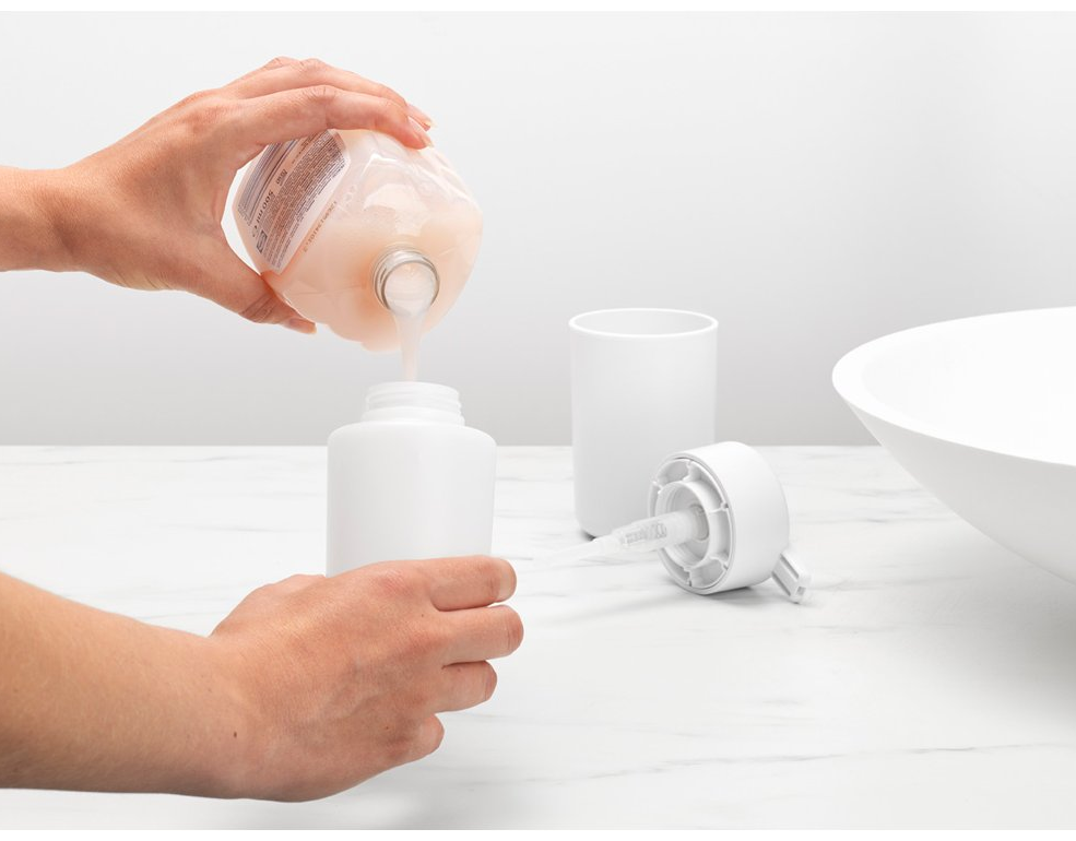 Zeepdispenser 250 ml, wit, Brabantia