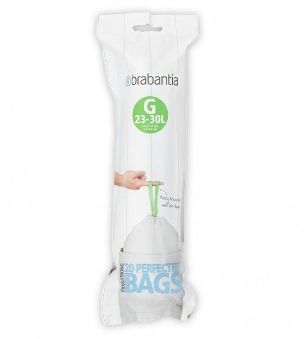 Vuilniszakken G PERFECTFIT 23-30 l, 20 stuks, Brabantia