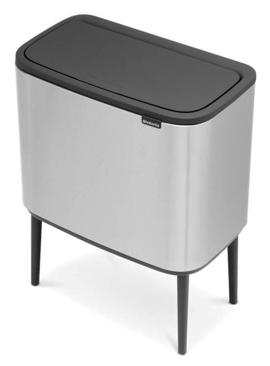 Touch prullenbak BO 3 x 11 l, mat staal, Brabantia