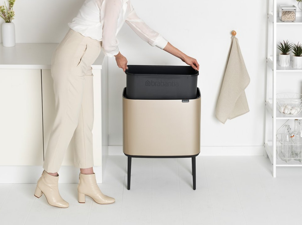 Touch prullenbak TOUCH BIN 36 l, champagne, Brabantia
