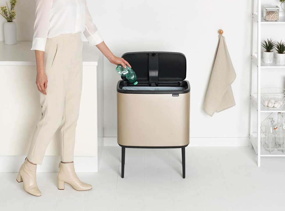 Touch prullenbak TOUCH BIN 36 l, champagne, Brabantia