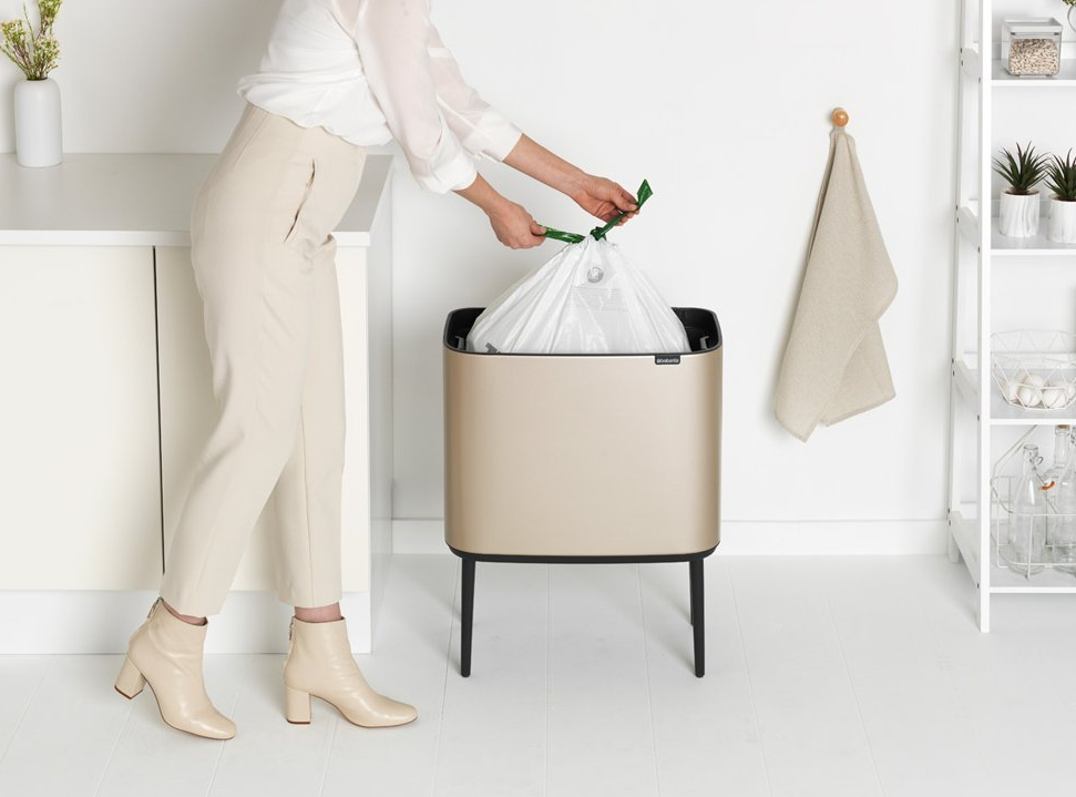 Touch prullenbak TOUCH BIN 36 l, champagne, Brabantia