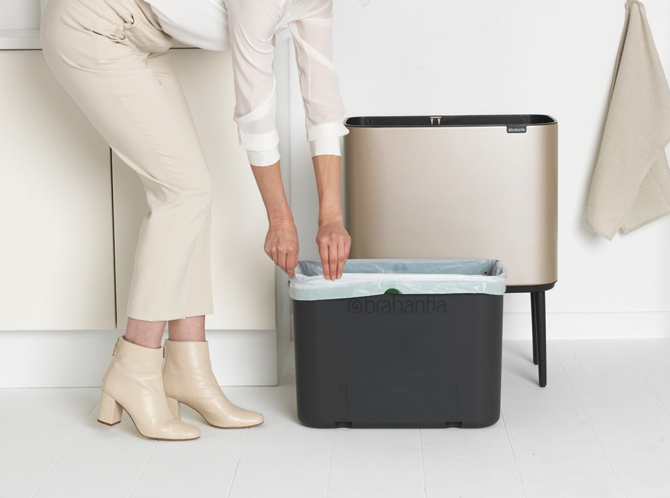 Touch prullenbak TOUCH BIN 36 l, champagne, Brabantia
