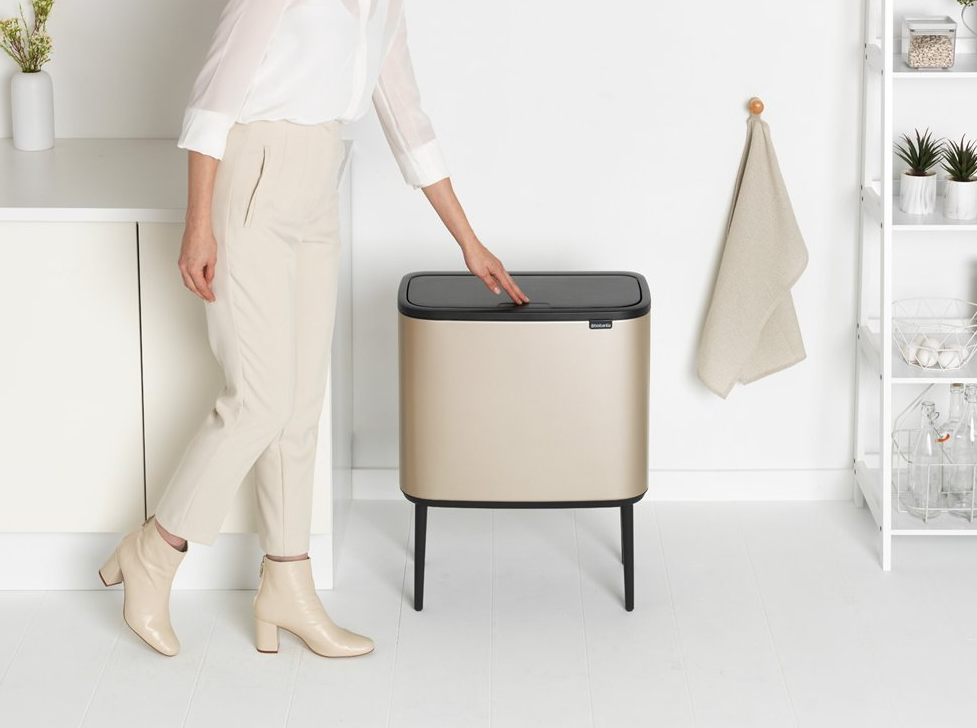 Touch prullenbak TOUCH BIN 36 l, champagne, Brabantia