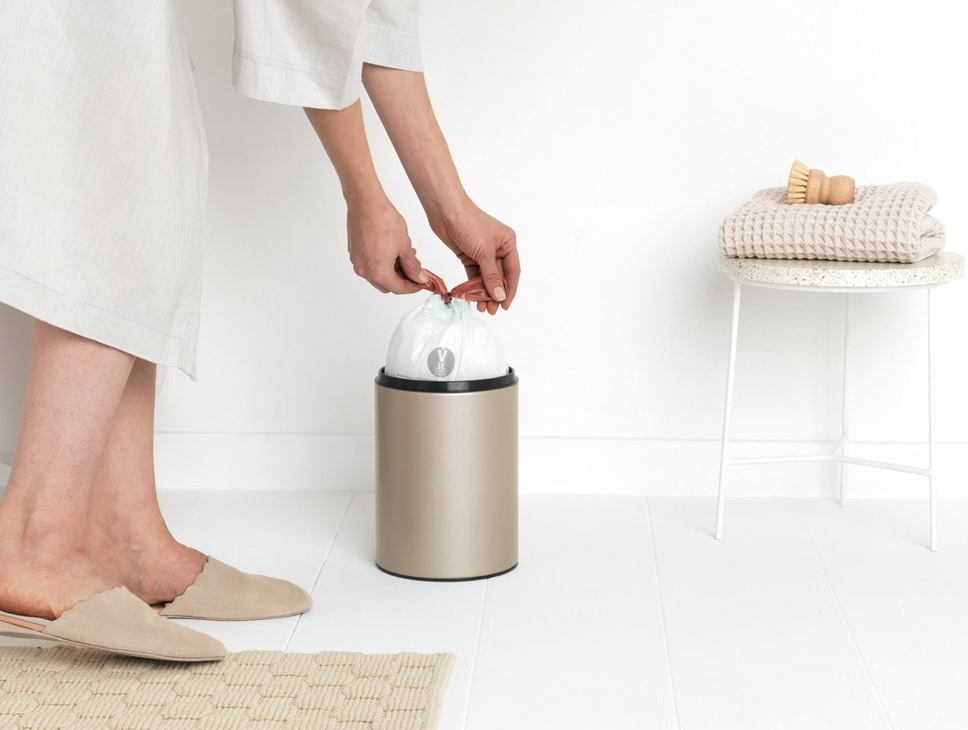 Touch prullenbak TOUCH BIN 3 l, champagne, Brabantia