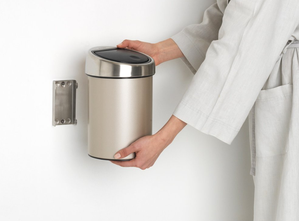 Touch prullenbak TOUCH BIN 3 l, champagne, Brabantia
