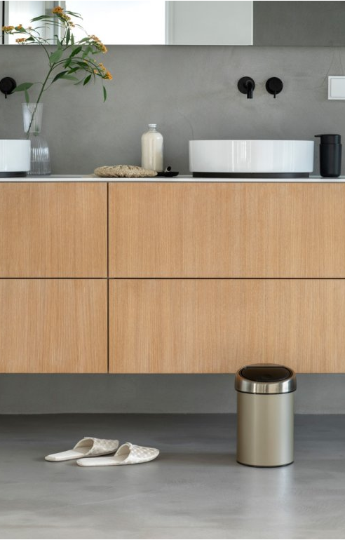 Touch prullenbak TOUCH BIN 3 l, champagne, Brabantia