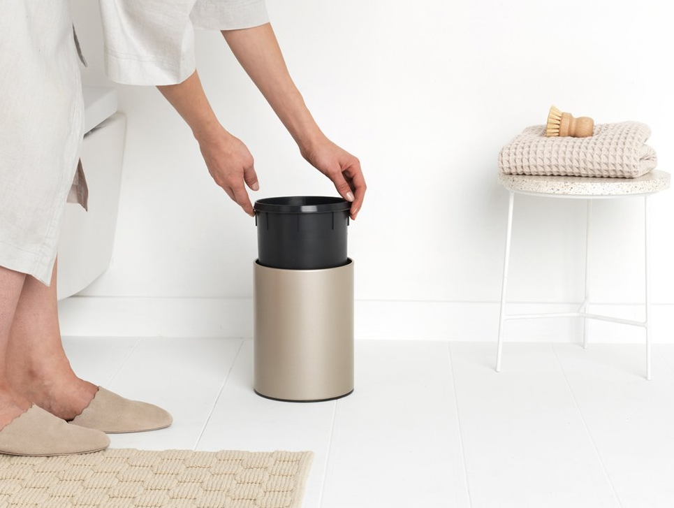 Touch prullenbak TOUCH BIN 3 l, champagne, Brabantia