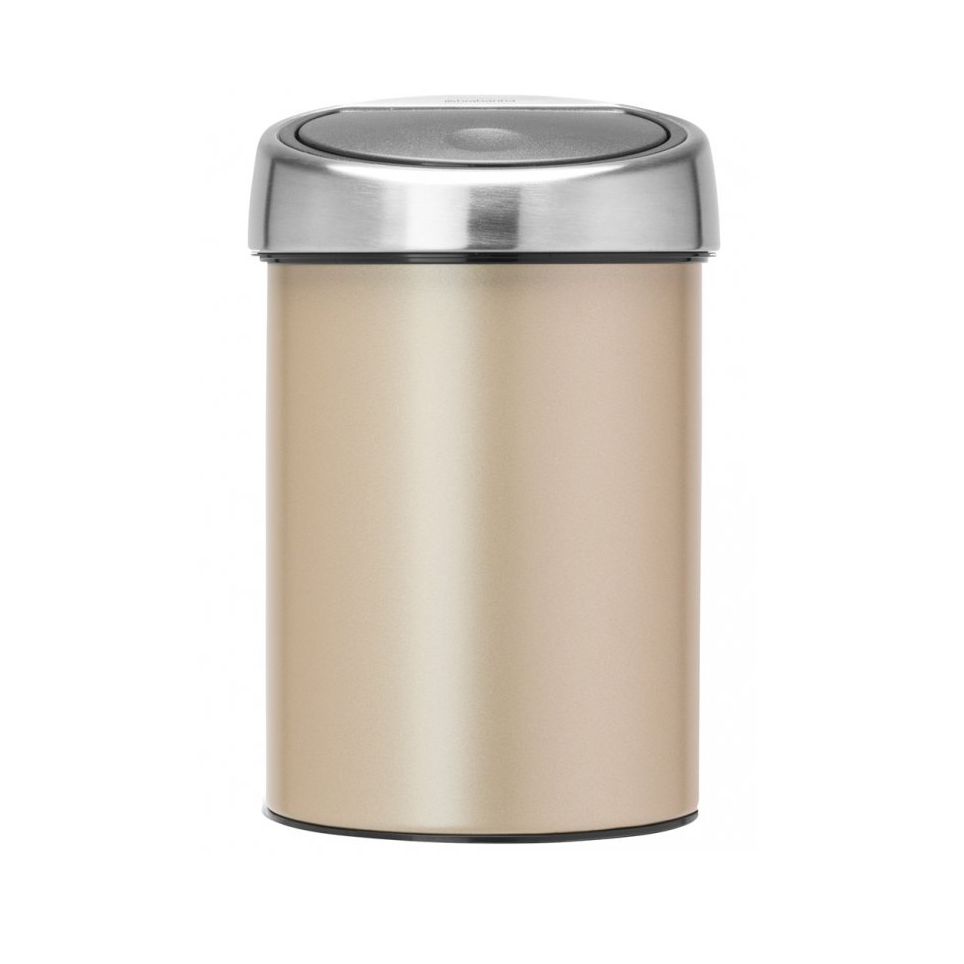 Touch prullenbak TOUCH BIN 3 l, champagne, Brabantia