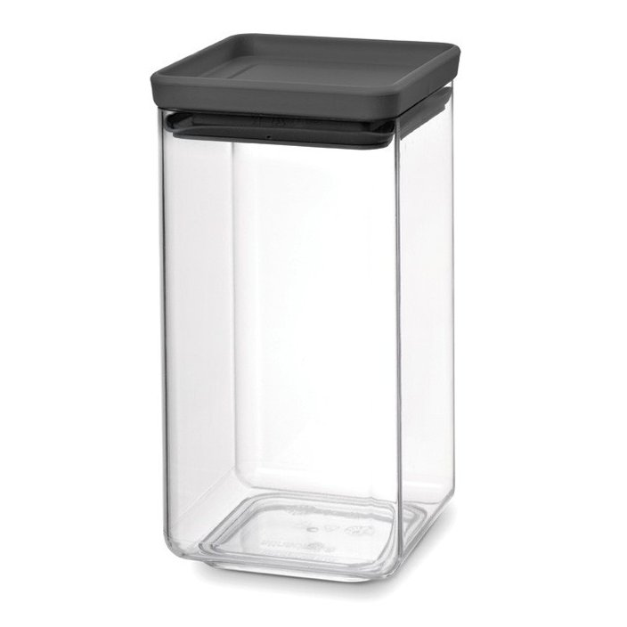 Vershoudbakje TASTY PLUS 1,6 l, donkergrijs, kunststof, Brabantia