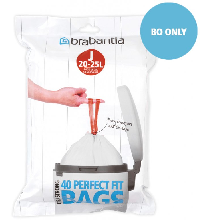 Vuilniszakken J PERFECTFIT 23 l, 40 stuks, Brabantia