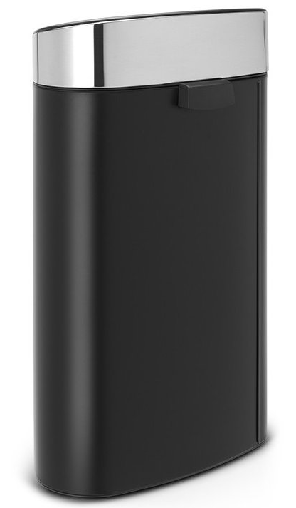 Touch prullenbak TOUCH BIN NEW 40 l, mat zwart met mat deksel, Brabantia
